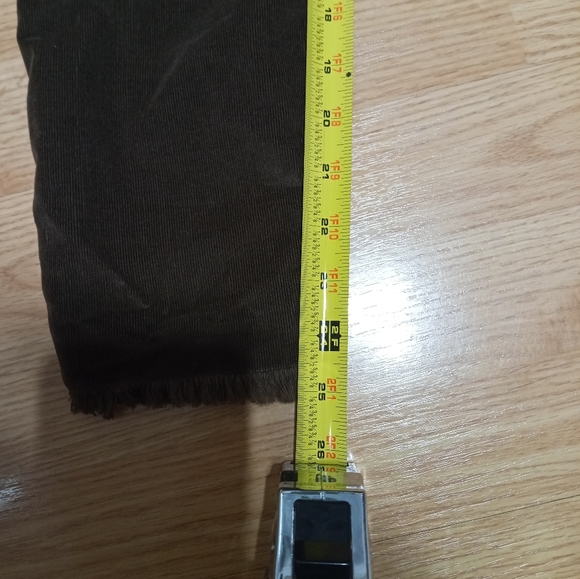 Free People cropped corduroy pants. Size 26. Dark khaki green. EUC. - Picture 7 of 14